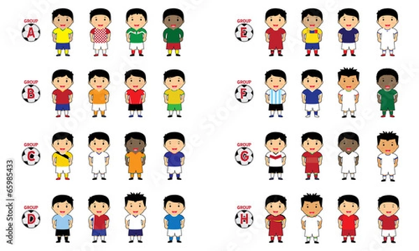 Obraz world cup cute