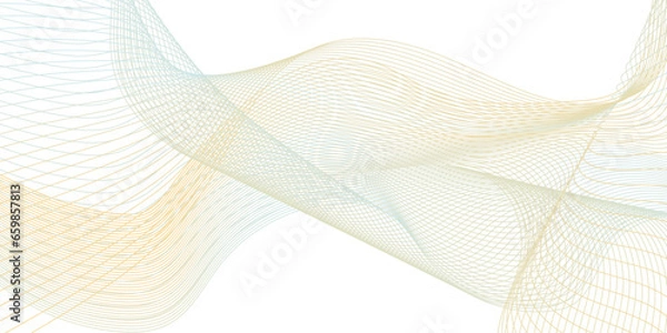 Fototapeta  Abstract blend wave lines and technology background. Background lines wave abstract stripe design. White background, mesh abstract, vector soft blend.