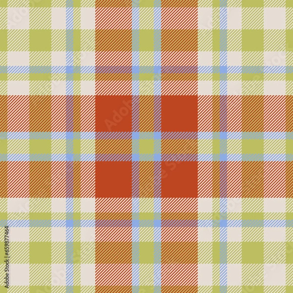 Fototapeta Background textile seamless of check tartan fabric with a texture plaid pattern vector.