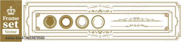 Fototapeta decorative frame set Vector