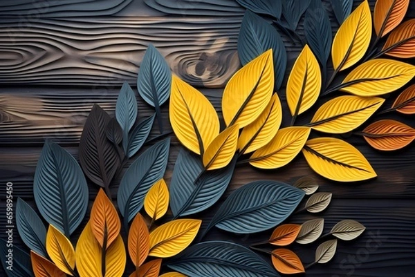 Obraz autumn leaves background