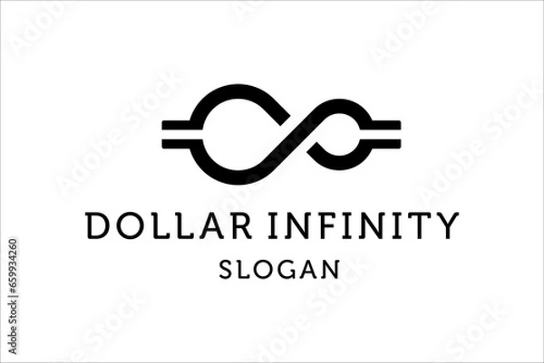 Obraz dolar symbol with infinity concept