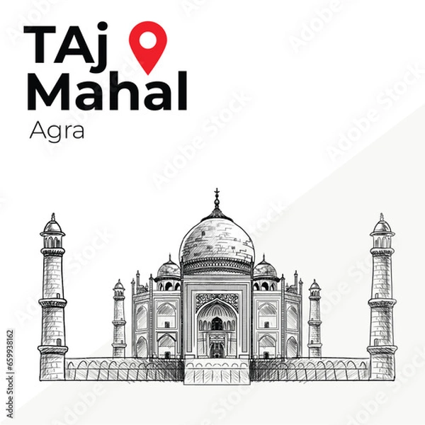 Fototapeta Taj Mahal Monuments