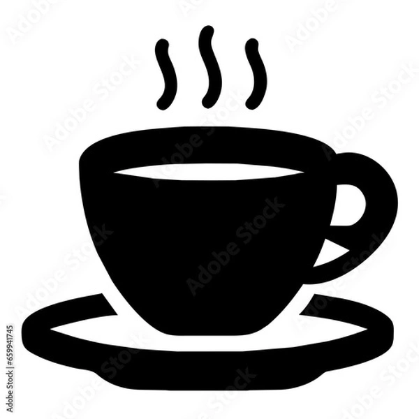 Obraz Vector aislado icono taza de café humeante