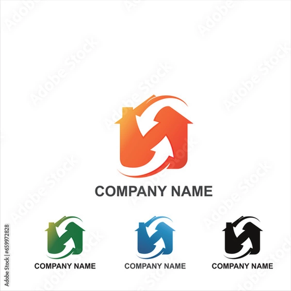 Obraz Home Growth logo modern 