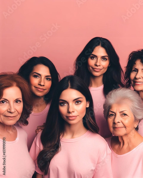 Obraz Group of intergenerational Latin women