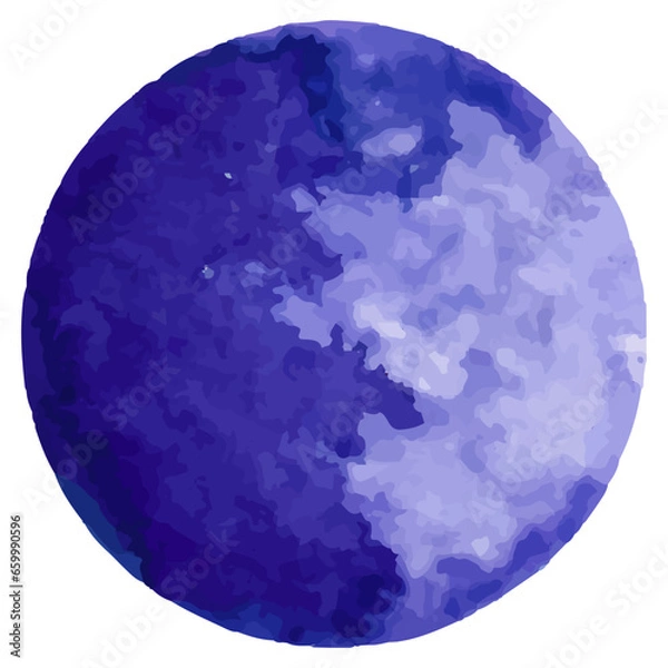 Obraz Watercolor shapes dots. Watercolors blobs. Colorful watercolor hand painted circles. Round stains