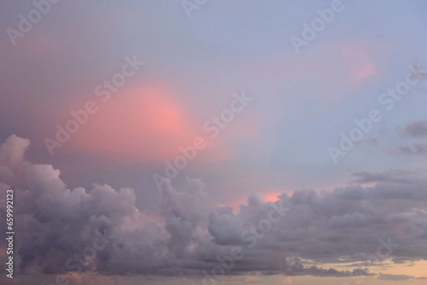 Obraz clouds over the city
