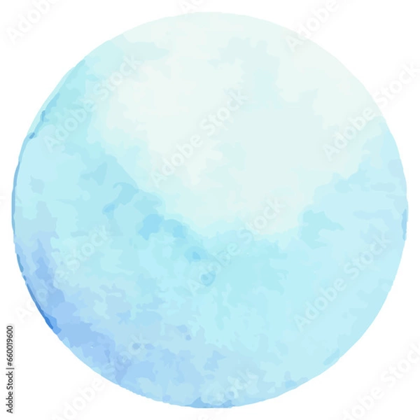 Obraz Watercolor shapes dots. Watercolors blobs. Colorful watercolor hand painted circles. Round stains