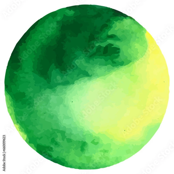 Obraz Watercolor shapes dots. Watercolors blobs. Colorful watercolor hand painted circles. Round stains