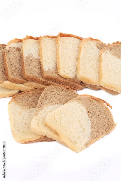 Obraz Fresh sliced bread.