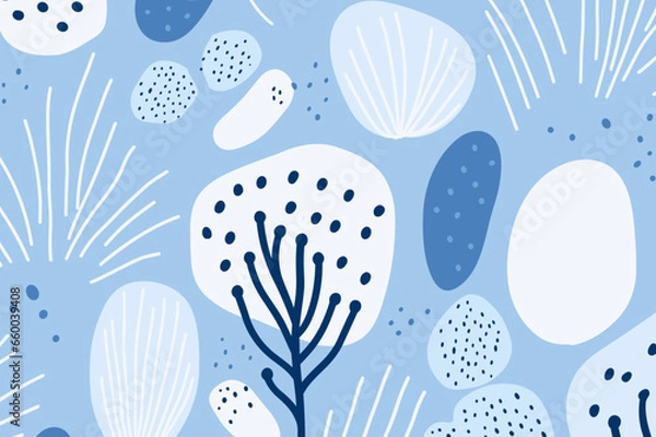 Fototapeta hristmas winter seamless pattern, abstract style. Good for fashion fabrics, children’s clothing, T-shirts, postcards, email header, wallpaper, banner, posters, events, covers, advertising, and more.