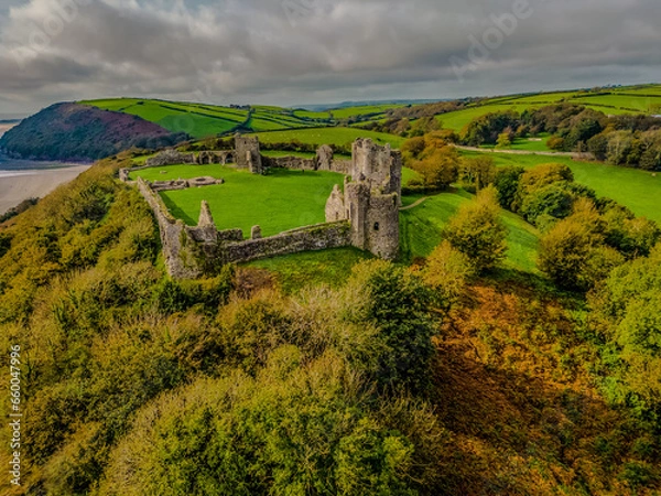 Obraz Llanstephan Castle, Wales, UK