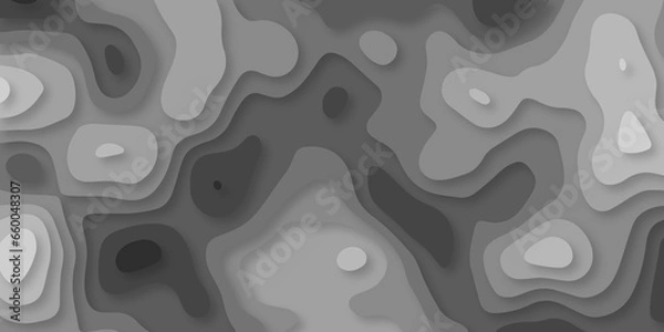 Fototapeta Abstract 3d Grey Papercut Background. Modern Papercut Layer Background for Decoration and Covering.