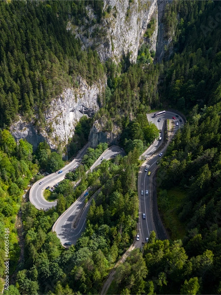 Fototapeta Winding Mountain Road
