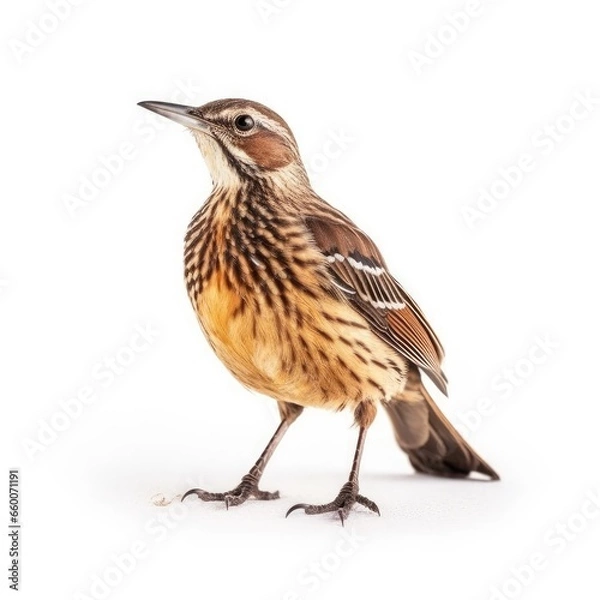 Obraz Sage thrasher bird isolated on white background.