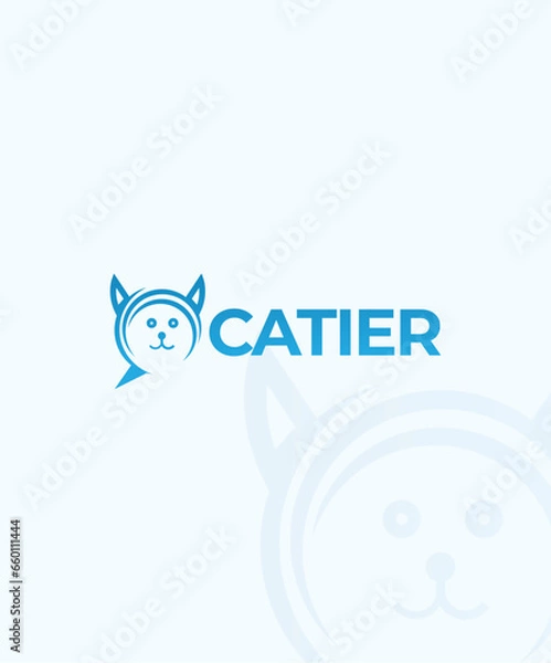 Obraz Catier logo Chatting app and website logo