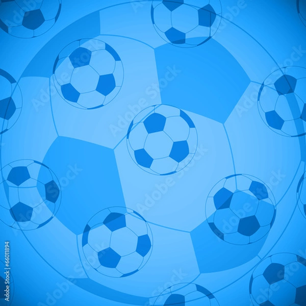 Obraz Seamless football pattern