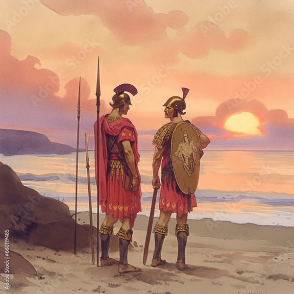 Fototapeta greece worriors