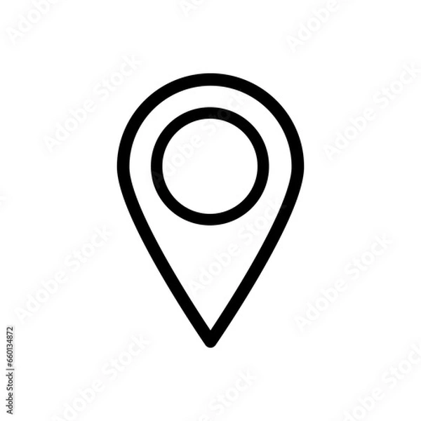 Fototapeta location icon design vector template