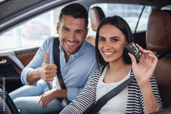 Obraz Visiting car dealership