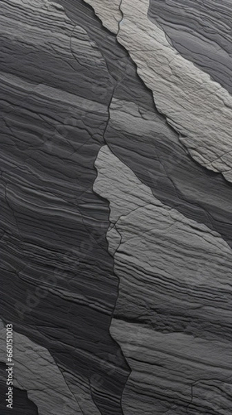 Obraz Layered VeinLike Andesite Texture Thin layers of dark and light grey andesite create a striped pattern, while the delicate white s give it a like texture.