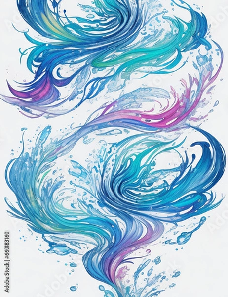 Fototapeta background with waves