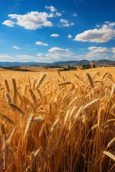 Fototapeta wheat field in the summer