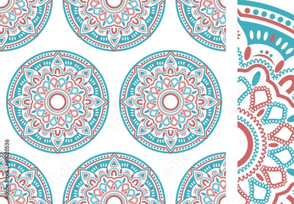 Fototapeta Seamless ethnic pattern illustration vector
