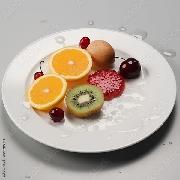 Obraz fruit salad on a plate