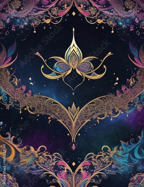 Fototapeta background with butterflies