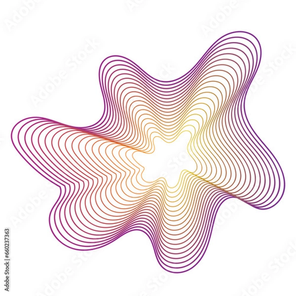 Obraz Gradient Abstract Monoline