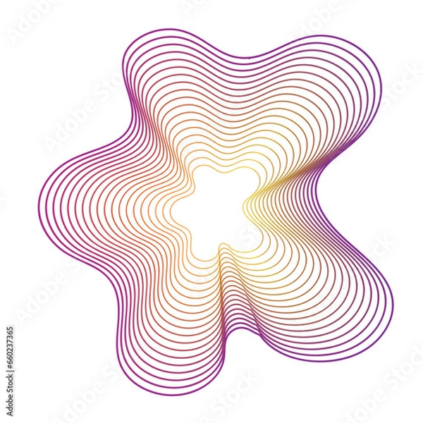 Obraz Gradient Abstract Monoline