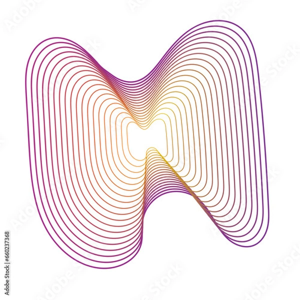 Obraz Gradient Abstract Monoline