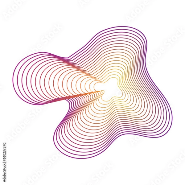 Obraz Gradient Abstract Monoline