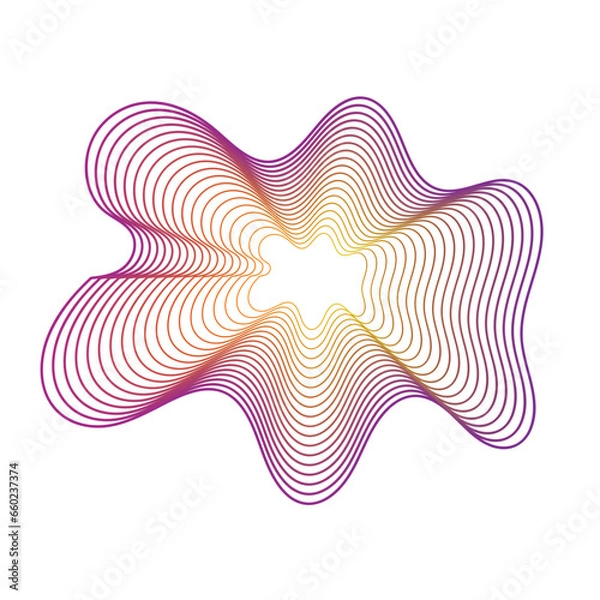 Fototapeta Gradient Abstract Monoline
