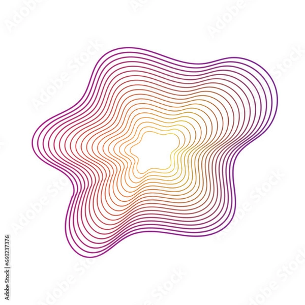 Obraz Gradient Abstract Monoline