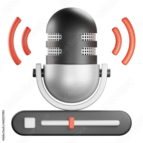 Obraz stop button 3d icon illustration