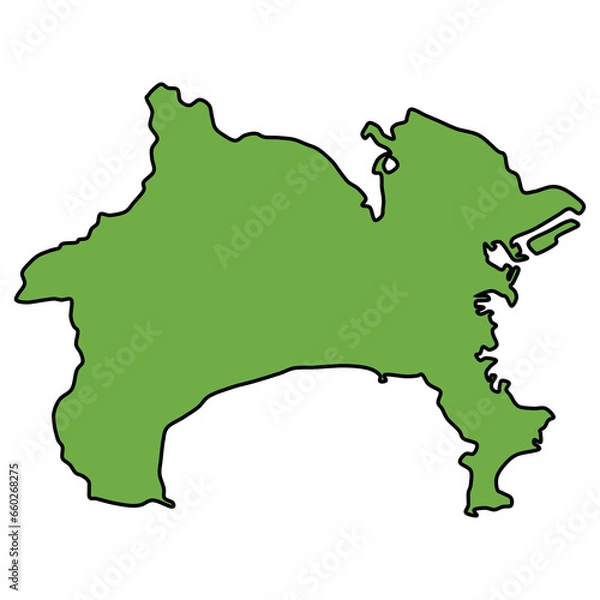 Obraz ラフな神奈川県