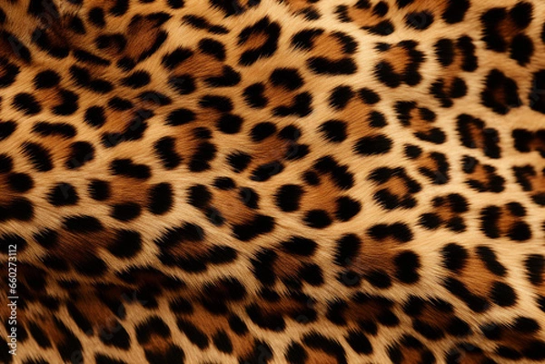 Fototapeta Leopard fur closeup texture