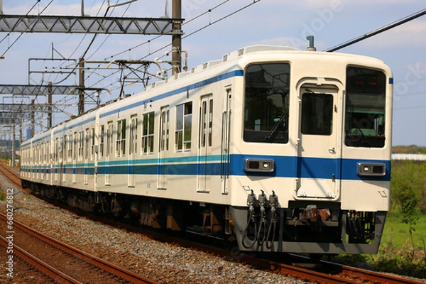 Fototapeta 通勤電車 東武8000系 東上線 越生線