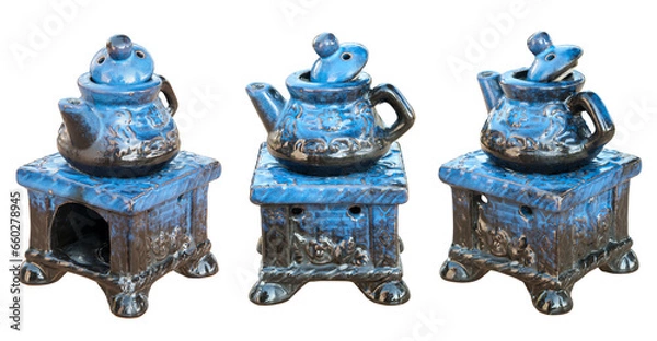 Fototapeta Stove heater, transparent background