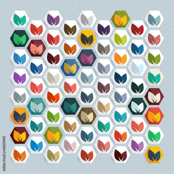 Obraz Flat design: leaf