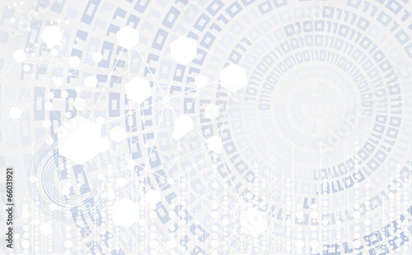 Fototapeta global infinity computer  technology concept business background