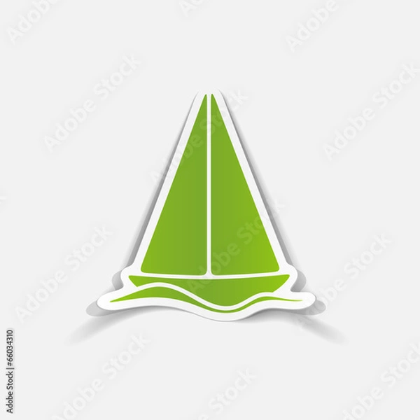 Obraz realistic design element: sailboat