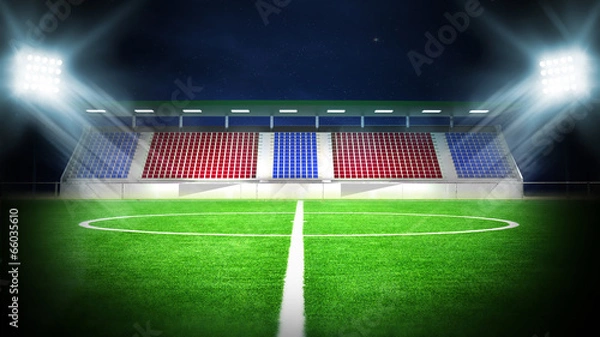 Fototapeta soccer stadium night