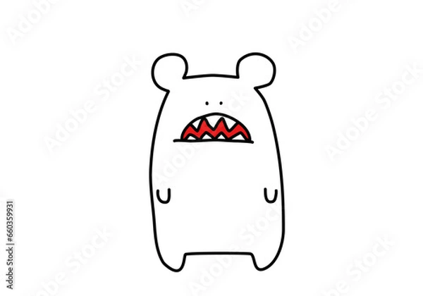 Obraz White bear boredom 