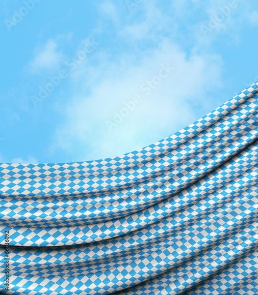 Obraz Flagge Vorhang Bayern H