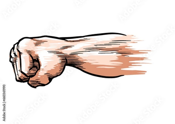 Fototapeta スピードパンチ