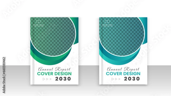 Obraz Corporate And  Creative Book cover/ Annual report template Flyer cover brochure cover design Leaflet presentation, book cover templates, layout in A4 size.
